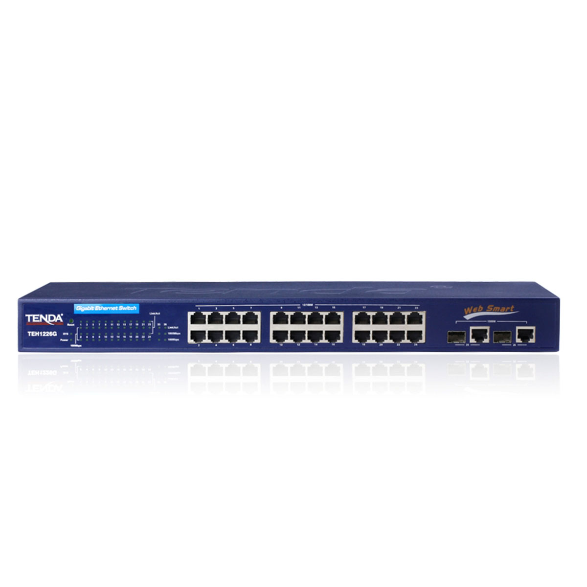 قیمت و خرید سوییچ 26 پورت + 2 پورت SFP تندا مدل TEH1226G | نت ران